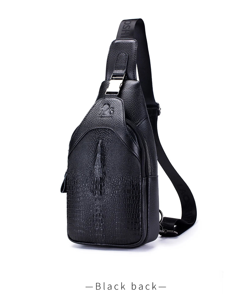 Men's Leather Crossbody Chest Bag | Multifunctional USB Bag