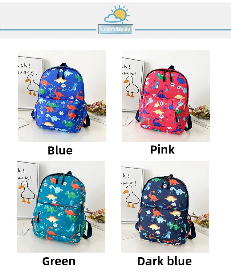 Cute Dinosaur Kids Backpack | Ideal for Kindergarten & School