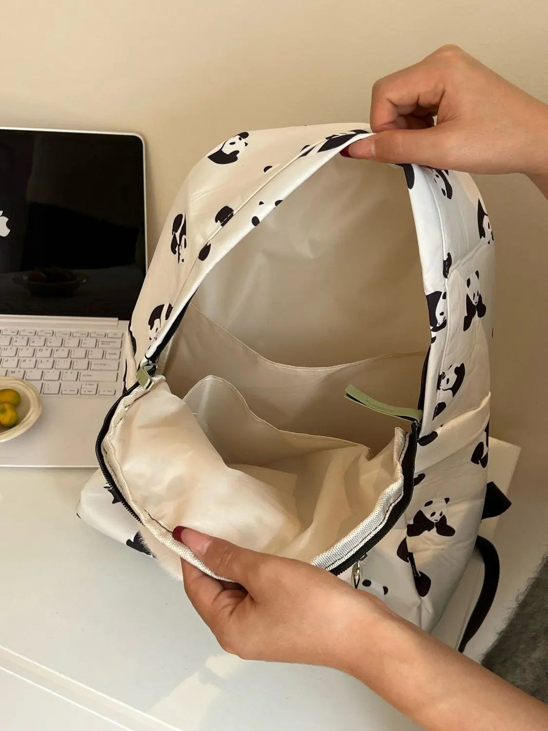 Cute Panda Backpack | Fashionable Lightweight School Bag for Students