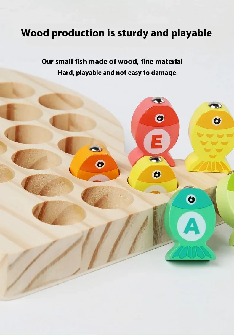 Wooden Fishing Toys for Kids | Fun Montessori Learning Game