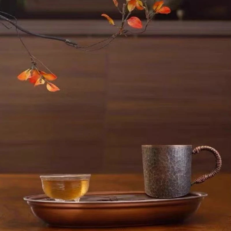 Handcrafted Vintage Copper Coffee Cup | Portable Tea Mug
