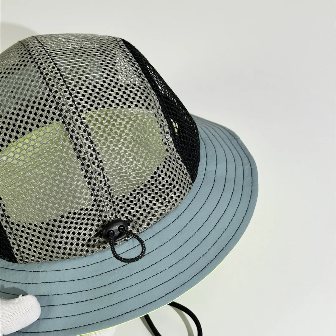 Fast Dry Splicing Mesh Fisherman Hat | Unisex Bucket Caps