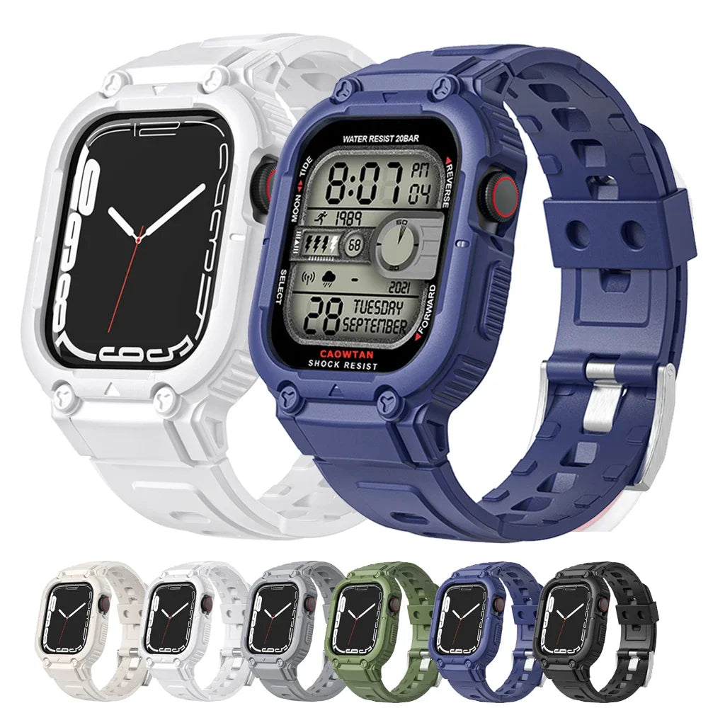 Silicone Strap for All Apple Watch Models | Protective & Stylish