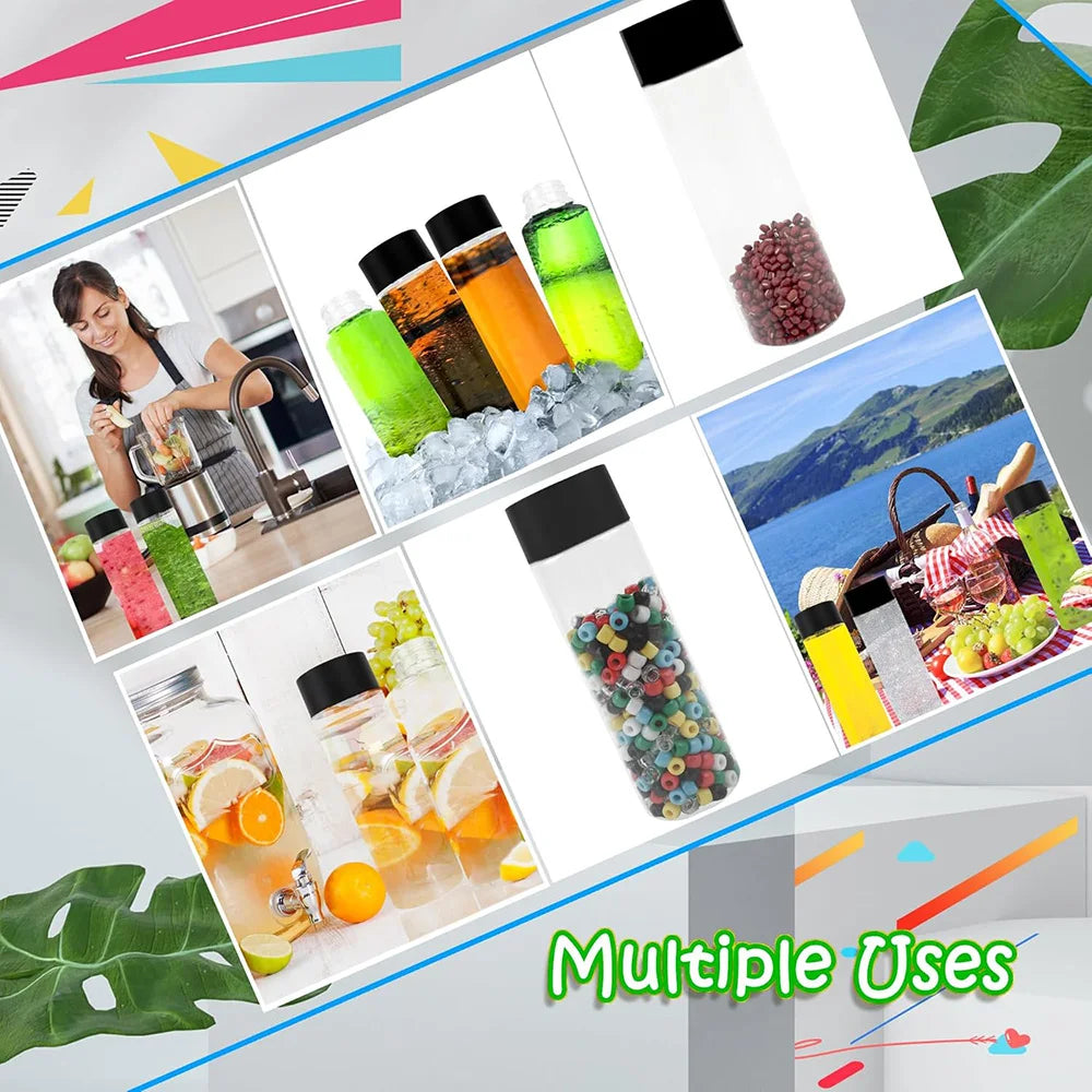 Bulk Reusable Plastic Juice & Water Bottles | Perfect for Crafts