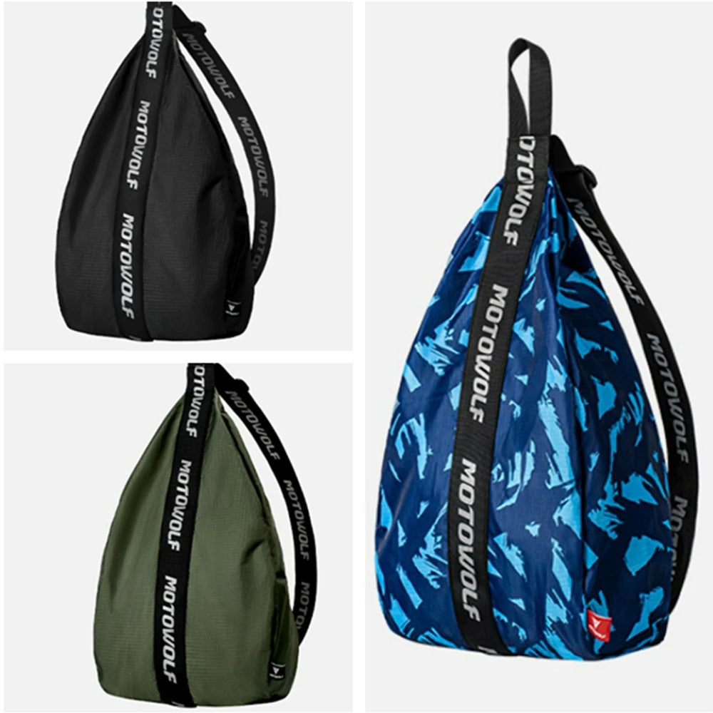 Water-Repellent Motorcycle Helmet Backpack for Cycling and Travel