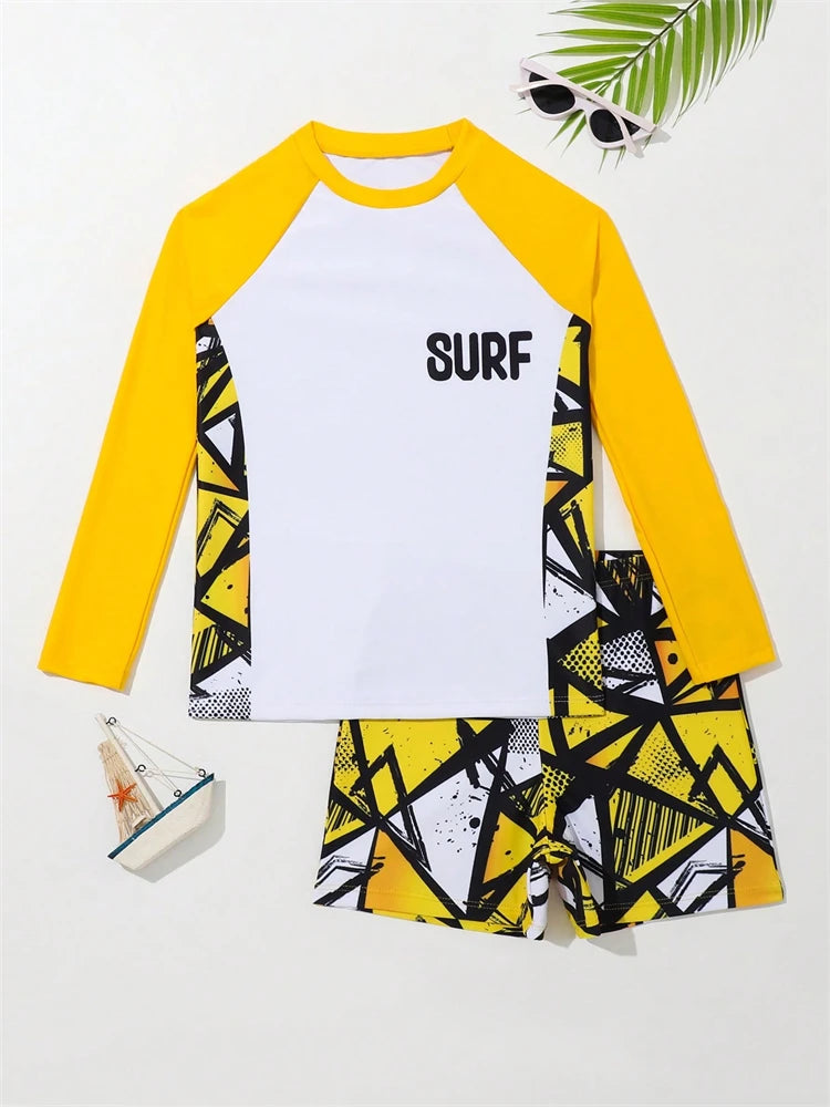 Boys Long Sleeve Swimwear | Stylish and Comfortable Beach Outfit