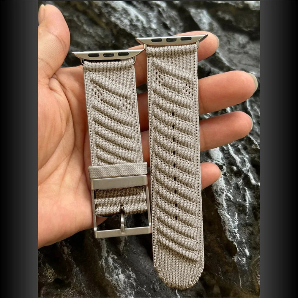 Navy Blue Nylon Strap for Apple Watch | Stylish & Comfortable Band