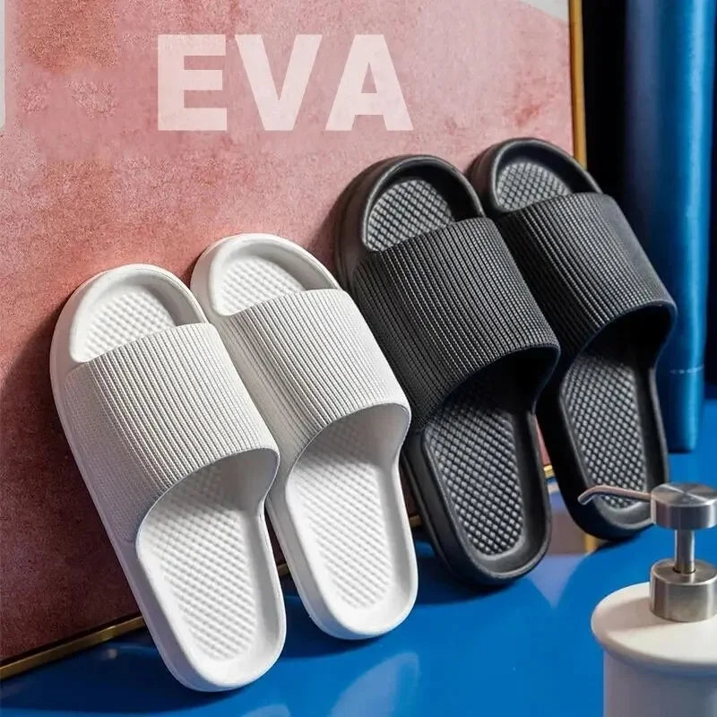 Unisex Soft EVA Cloud Slides | Non-Slip Indoor Slippers