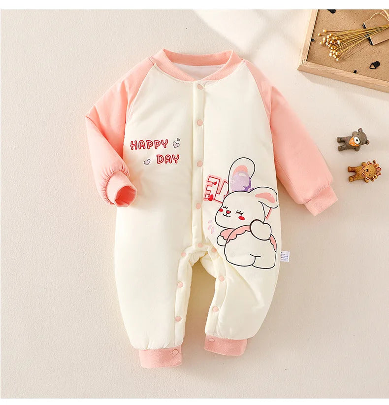 Thickened Baby Onesie | Adorable Patterns for Winter Comfort