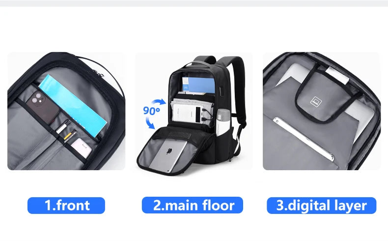 Large Capacity Waterproof Travel Bag for 15.6-inch Laptops