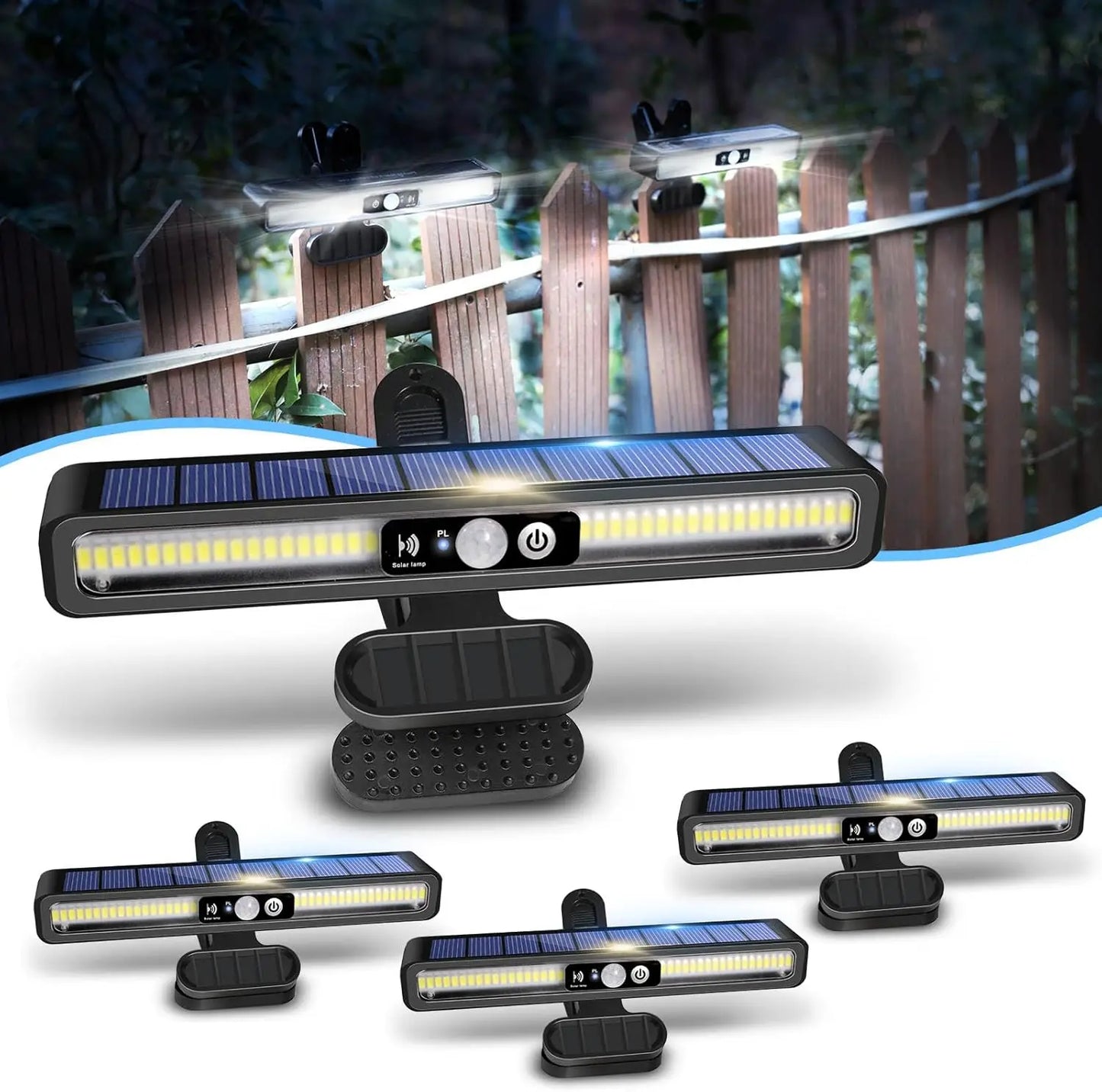 Outdoor Solar Clip-On Lights | Waterproof Security Lighting