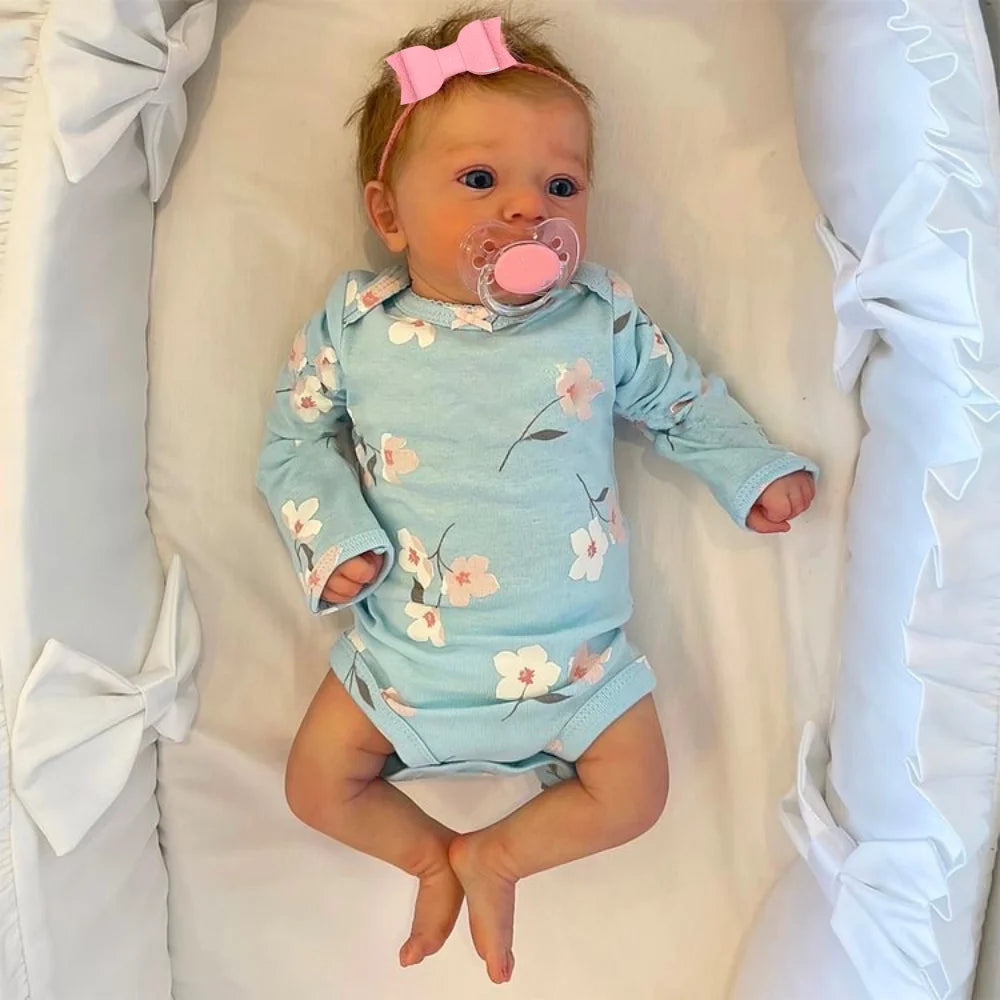 Realistic Newborn Baby Doll with Blue Eyes | 46CM Reborn Gift