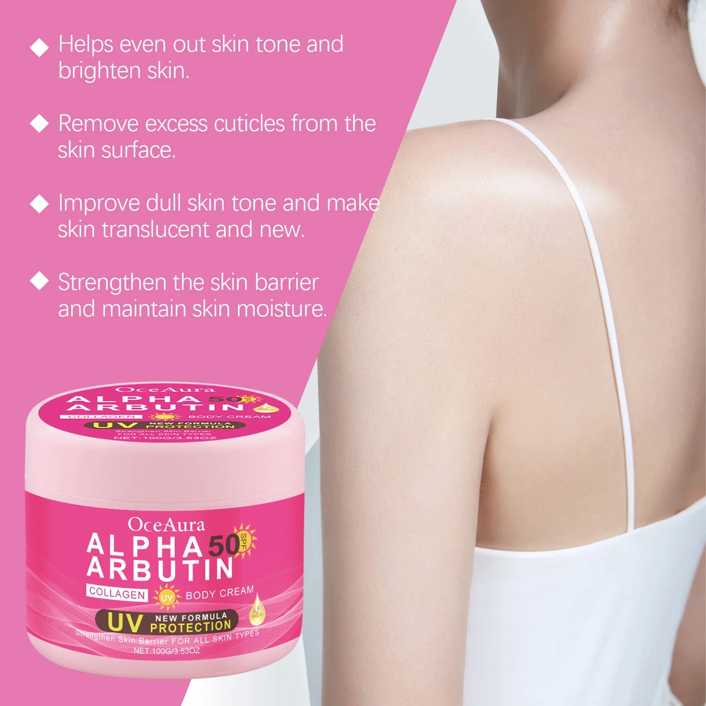 Hydrating Body Cream for Dull Skin | UV Protection & Brightening