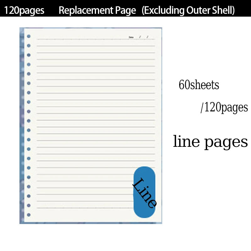 A5 Clear PVC Binder Notebook | Stylish Refillable Planner