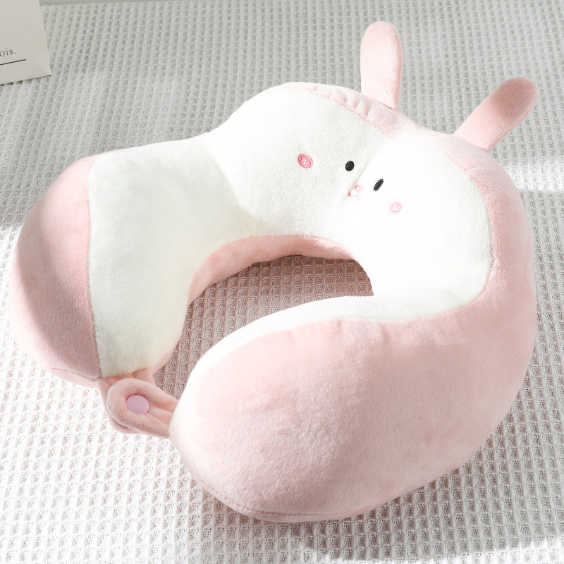 U-Shaped Cartoon Neck Pillow | Perfect for Car & Office Naps