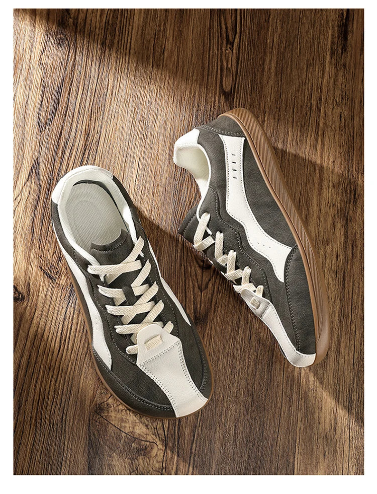 Men's Casual Wide Toe Box Sneakers | Comfortable Non-Slip Trainers