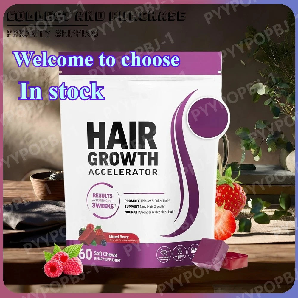 Berry Flavor Hair Vitamins Gummies | Promote Healthy Hair Growth