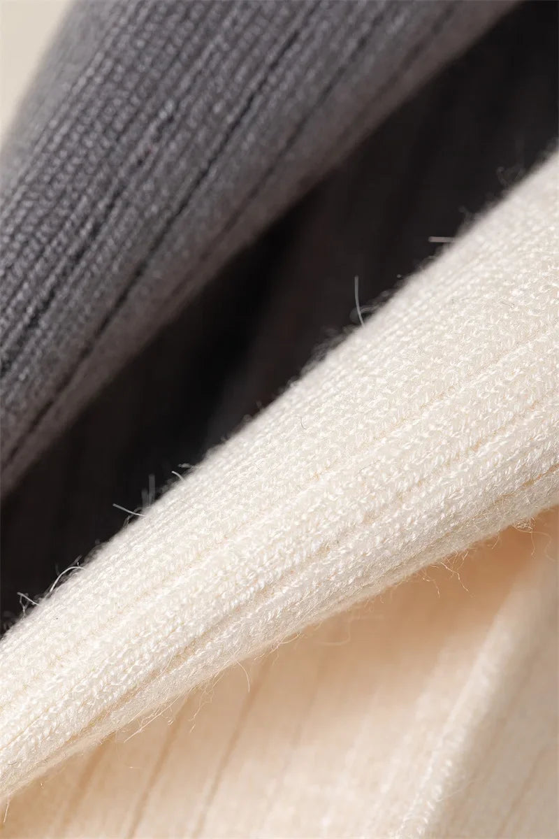 Women's Cotton Color Matching Knee Socks | Fashion-Forward Style