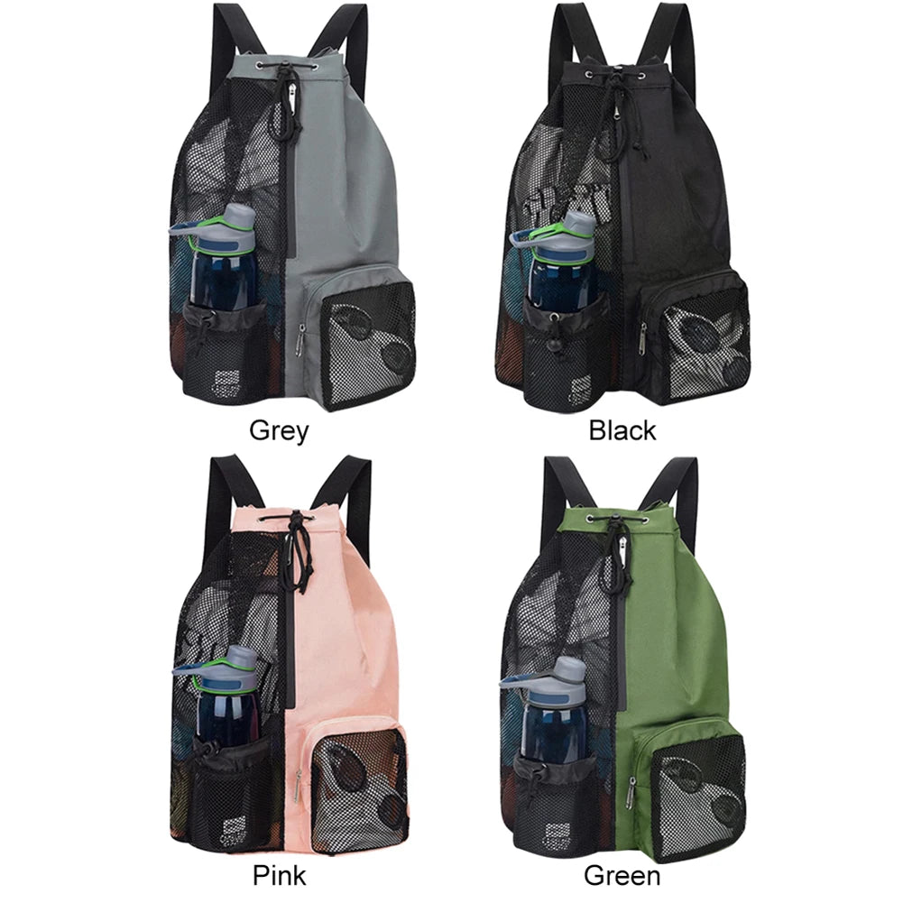 Lightweight Basketball Drawstring Backpack with Wet Pocket