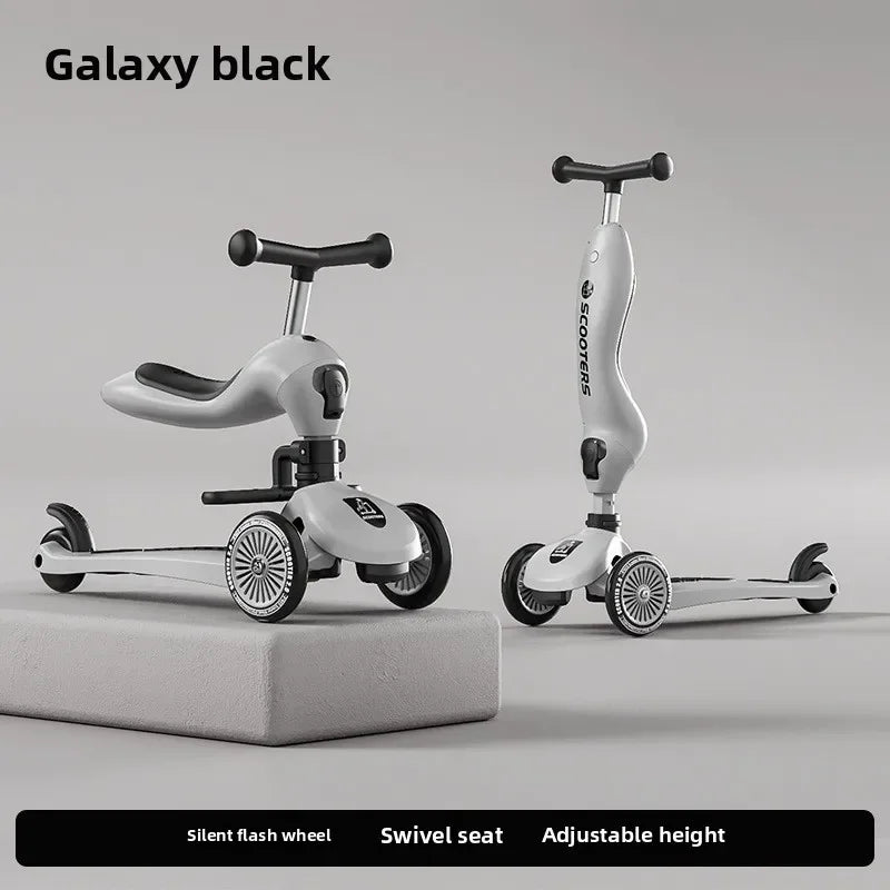 Foldable 3-Wheel Kids Scooter | Portable Musical Fun for Children