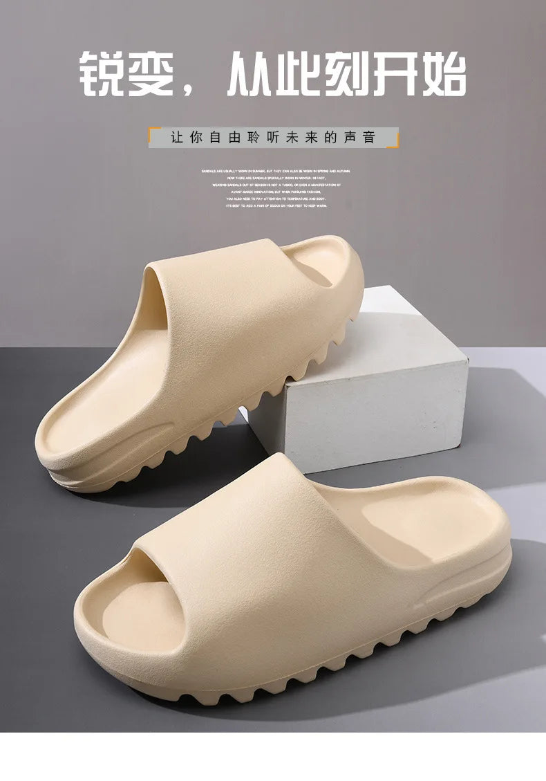 Cloud Thick-Soled Coconut Slippers | Soft Summer Beach Sandals