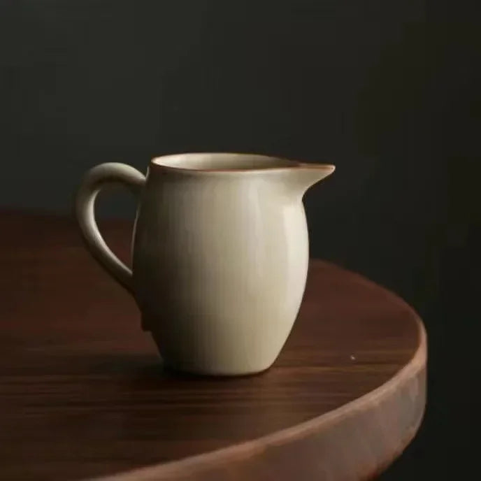 Retro Ceramic Tea Brewing Cup Set | Elegant Anti-Scald Teacup