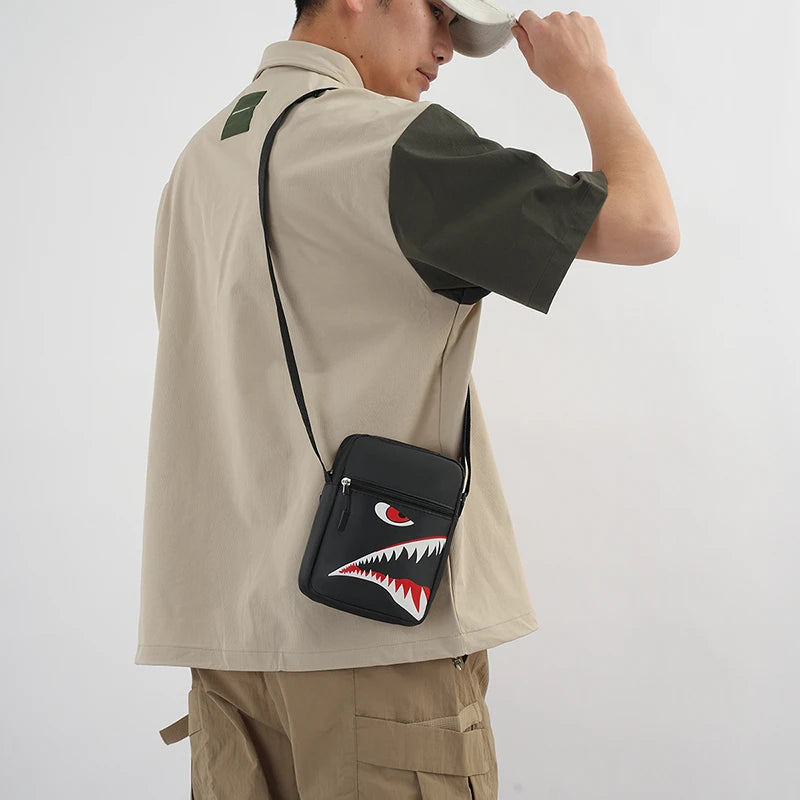 Men's Casual Oxford Crossbody Bag | Stylish Adjustable Travel Pouch