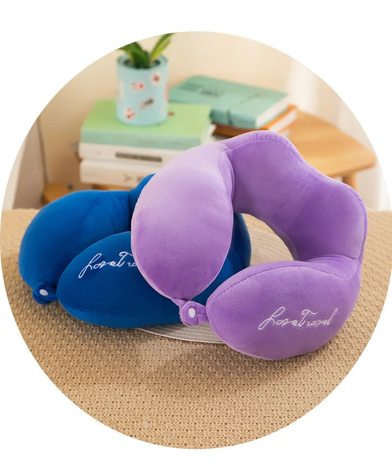 Comfortable U-Shaped Neck Pillow for Travel | Soft Support Cushion