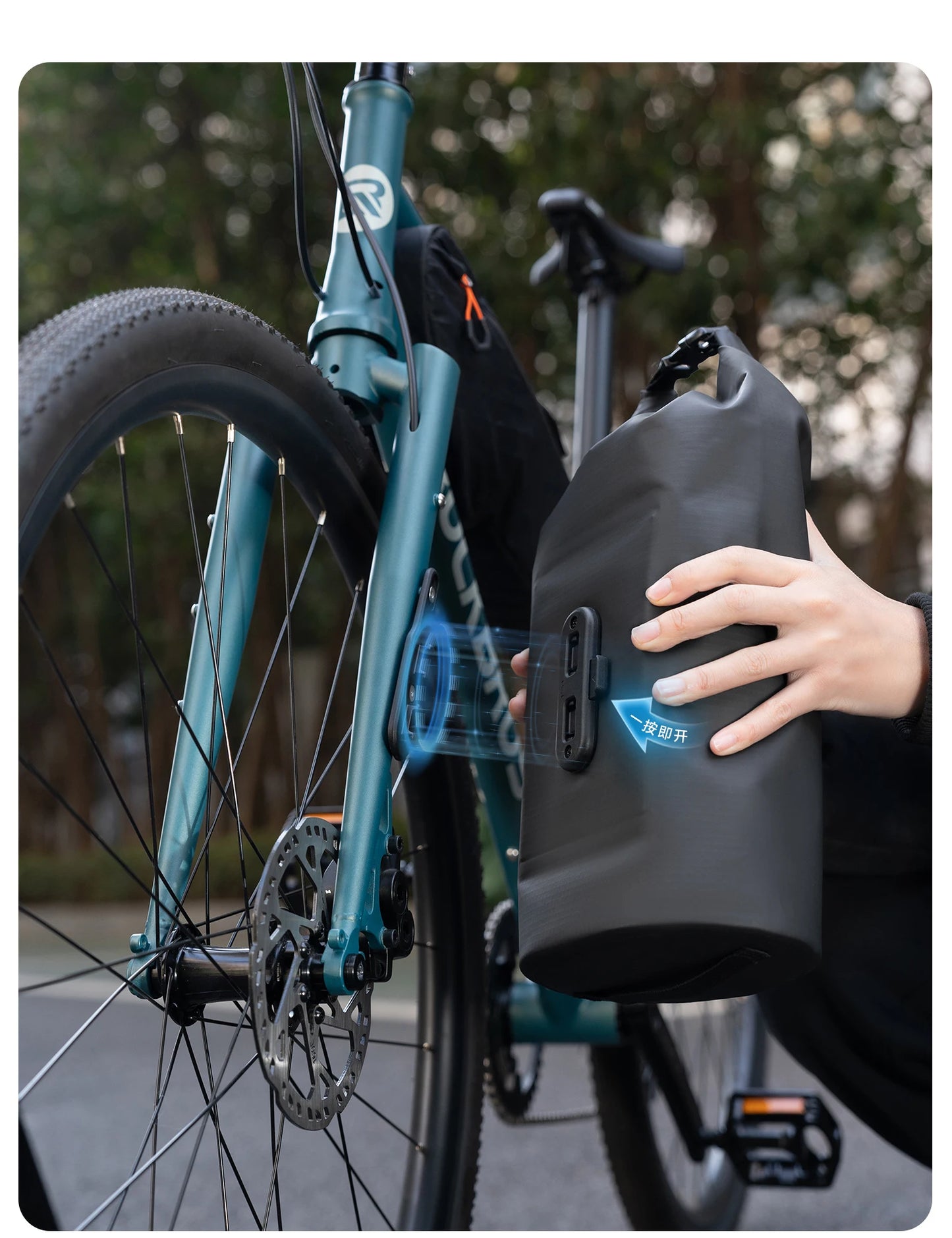 Heavy Duty Waterproof Compression Bike Bag | Quick Release Fork Pack