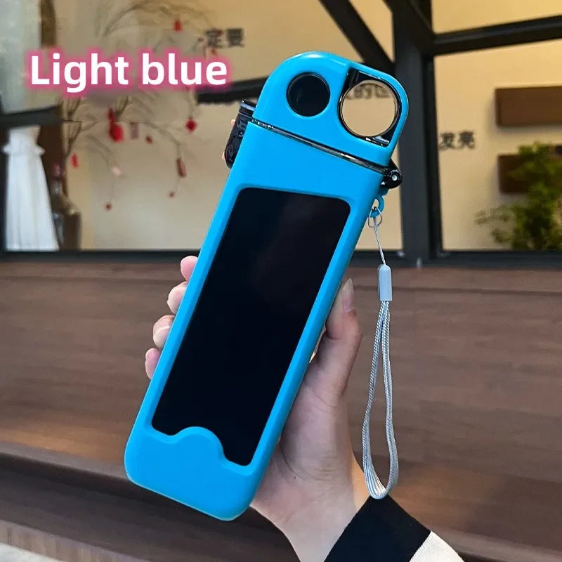 Cute Portable Plastic Straw Water Bottle | Eco-Friendly Design