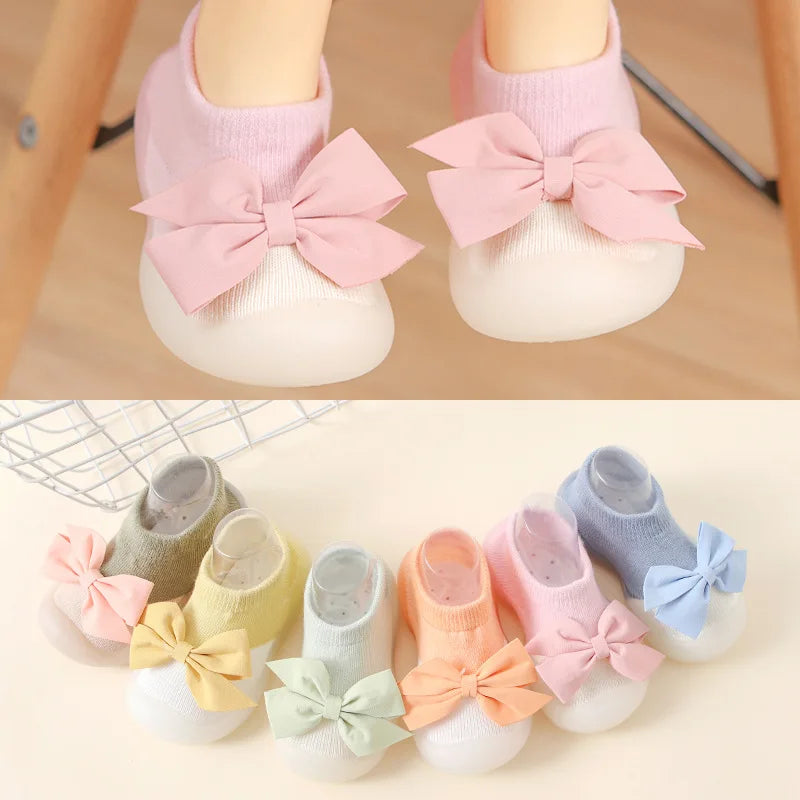 Cute Cartoon Baby Socks Shoes | Soft Rubber Sole for First Walkers