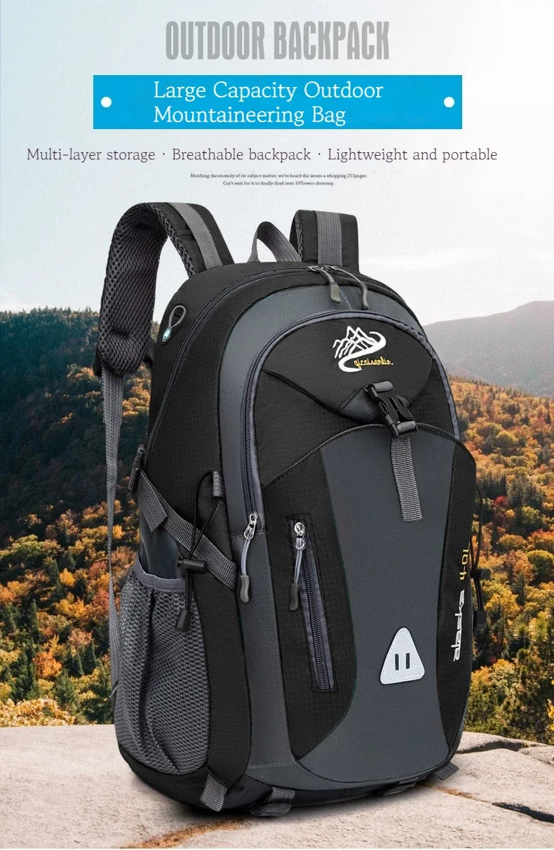 Waterproof Nylon Backpack for Hiking and Outdoor Adventures