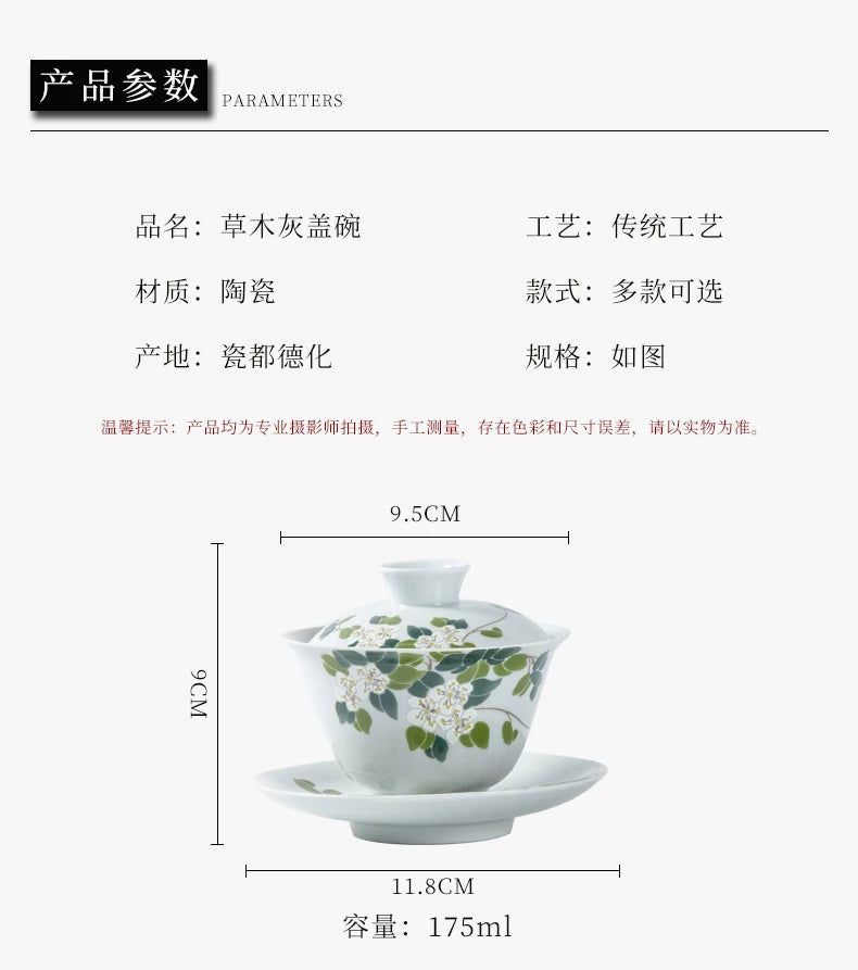 Elegante Gaiwan de Cerámica Gris | Juego de Té Kung Fu Perfecto