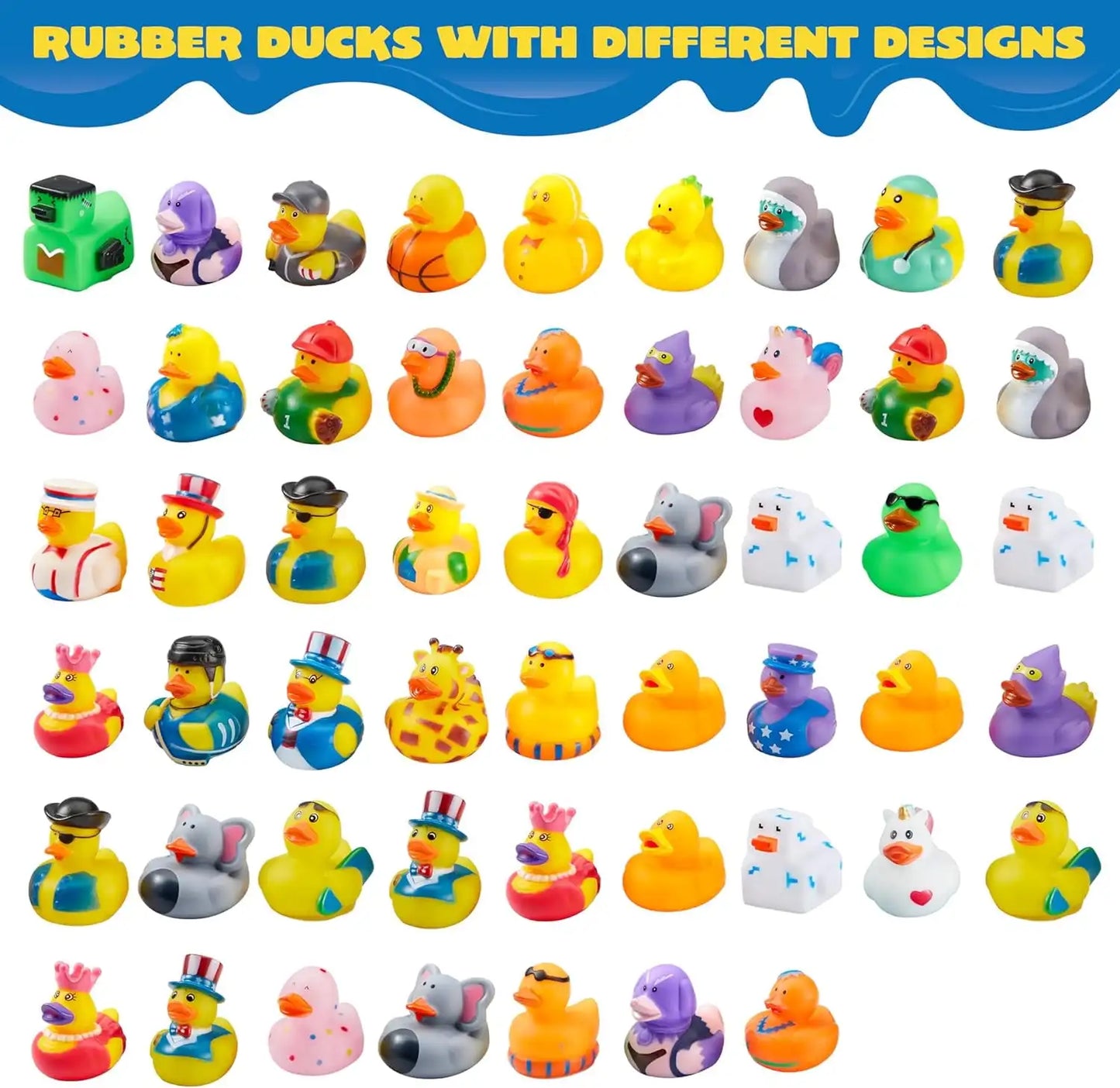 Mini Rubber Ducks Assortment | Fun Bath & Pool Toys for Kids