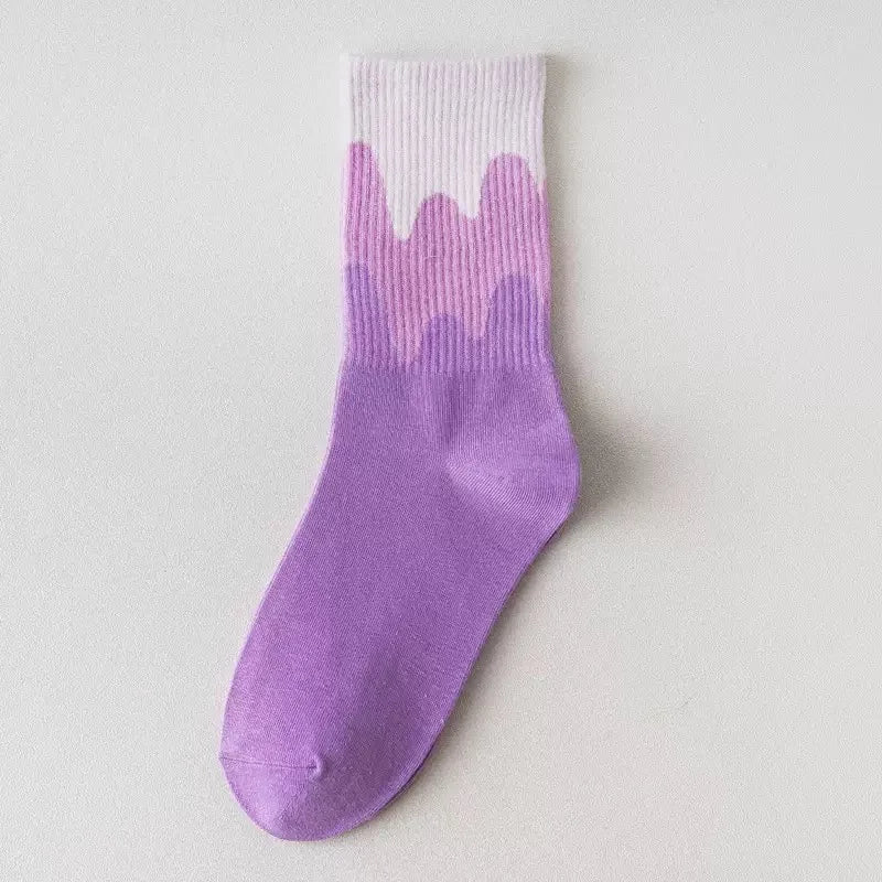 Unisex Checkerboard Socks | Trendy Geometric Cotton Streetwear