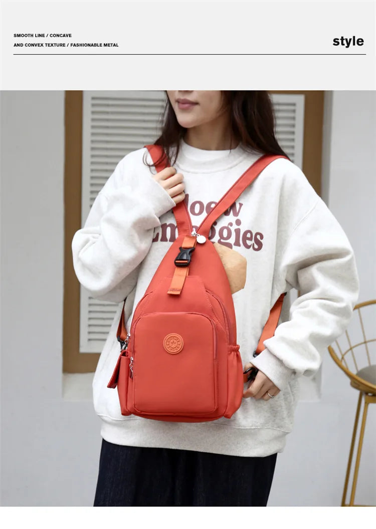 Casual Multi-Functional Nylon Chest Bag | Stylish and Practical