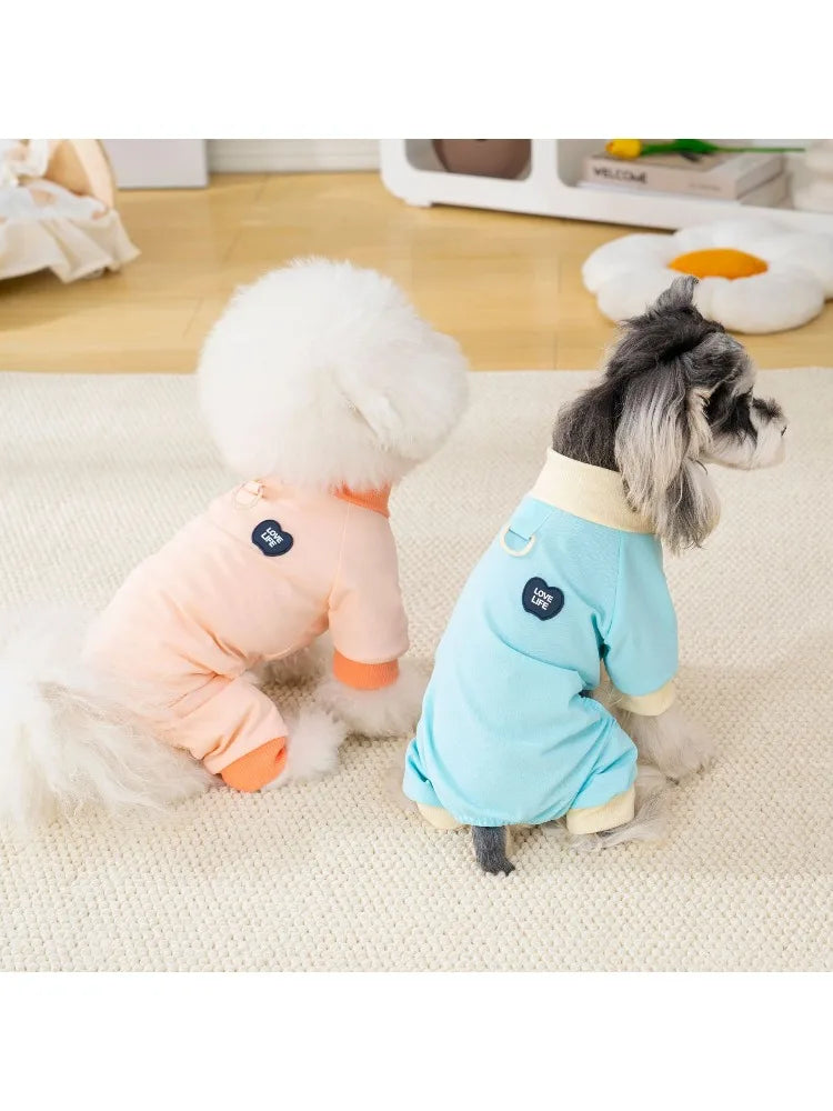 Pet clothing outdoor  dog four-legged outfit spring and summer new dog clothes cat spring and summer clothes for sun protection