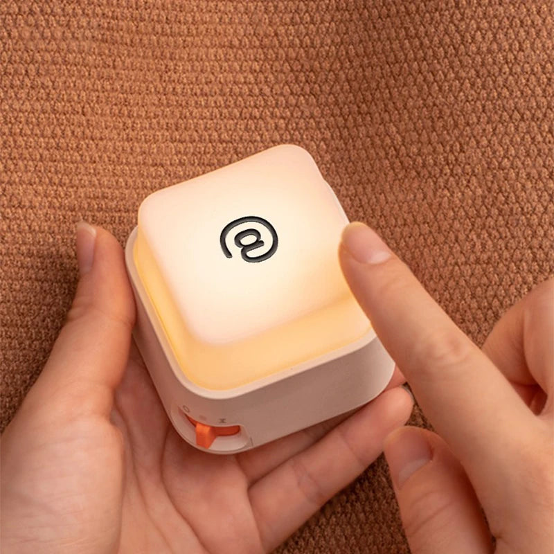 LED Night Light USB Rechargeable Bedside Table Lamp Room Decor