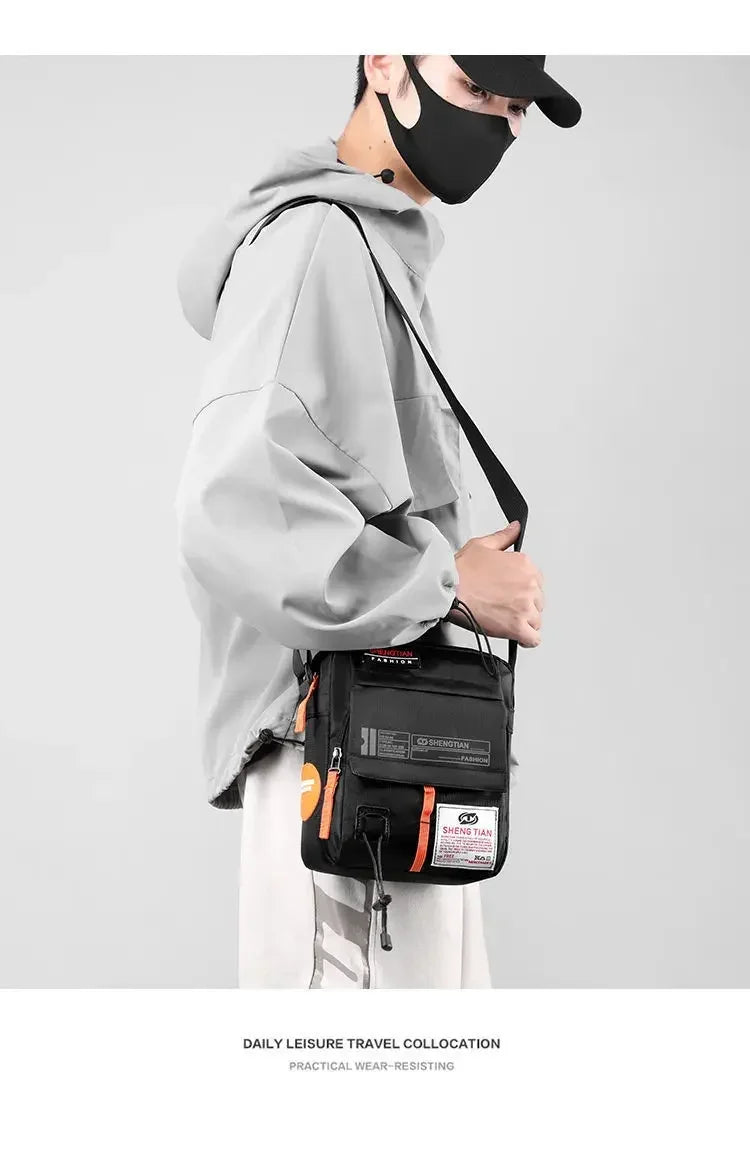 Men's Waterproof Messenger Shoulder Bag | Stylish Crossbody Bag