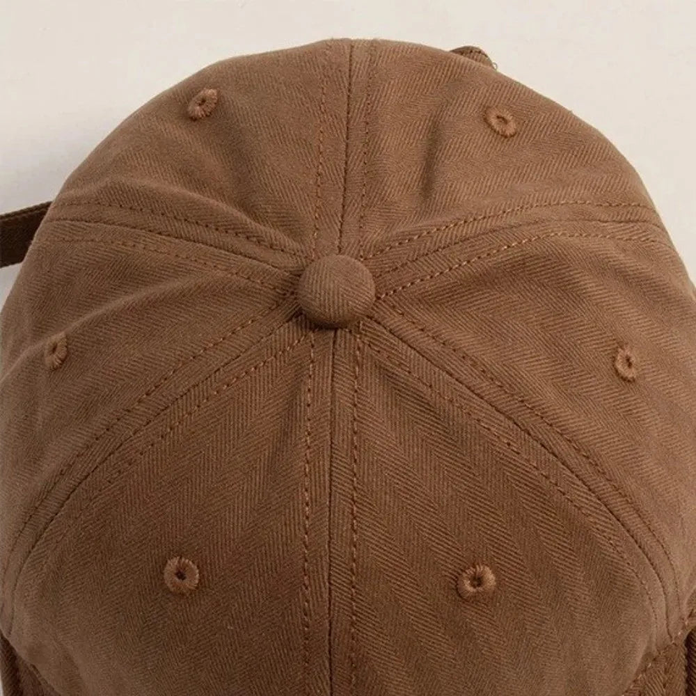 Solid Color Short Brim Baseball Cap | Adjustable Snapback Hat