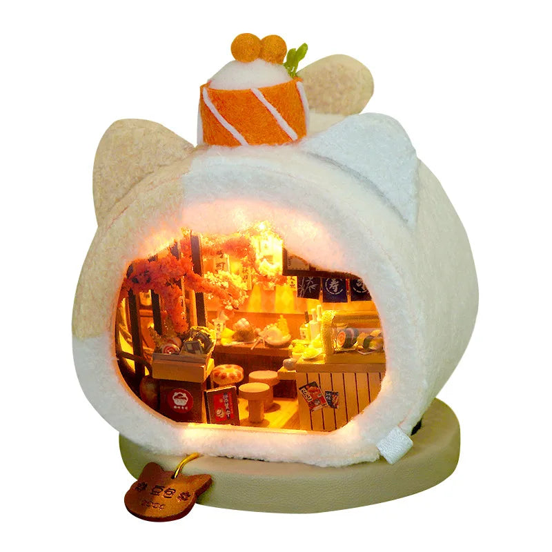 DIY Mini Wooden Dollhouse Kit | Creative Room Assembling Toy