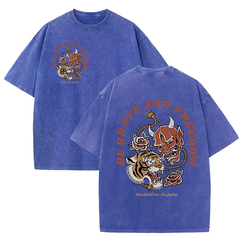 Vintage Washed Women’s Retro T-Shirt | Casual Summer Tee