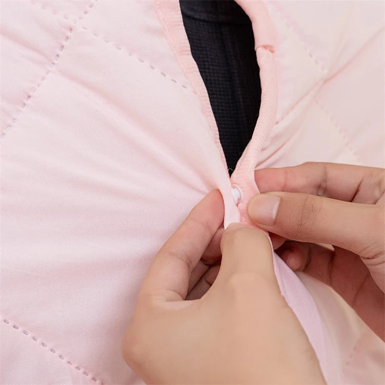 Cozy Fleece Wearable Blanket Hoodie | Warm Sherpa Wrap with Arms