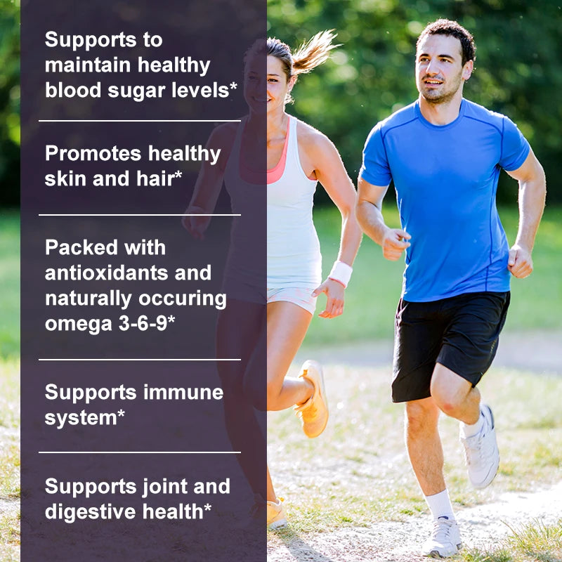 Organic Black Seed Oil Capsules for Hair Growth & Wellness