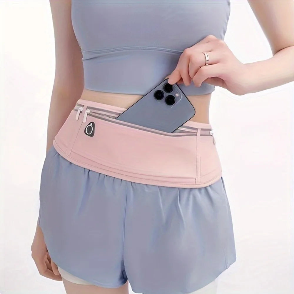 New Running Waist Bag Professional Men Women Elastic Waist Pack with Adjustable Strap Hidden Gym Sports Bags Mobile Phone Case
