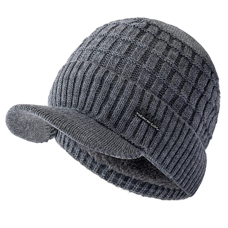 Unisex Plush Fleece Lined Beanie Hat | Warm Winter Cap for All