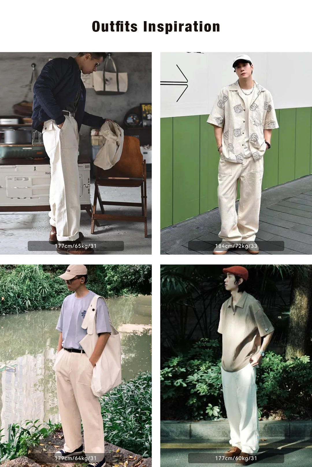 Men's Vintage Casual Loose Fit Cargo Pants | Comfortable Chino Trousers