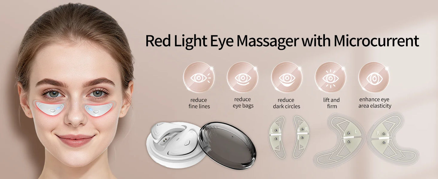 Eye Massage & Cooling Pad Set | Reduce Puffiness & Dark Circles
