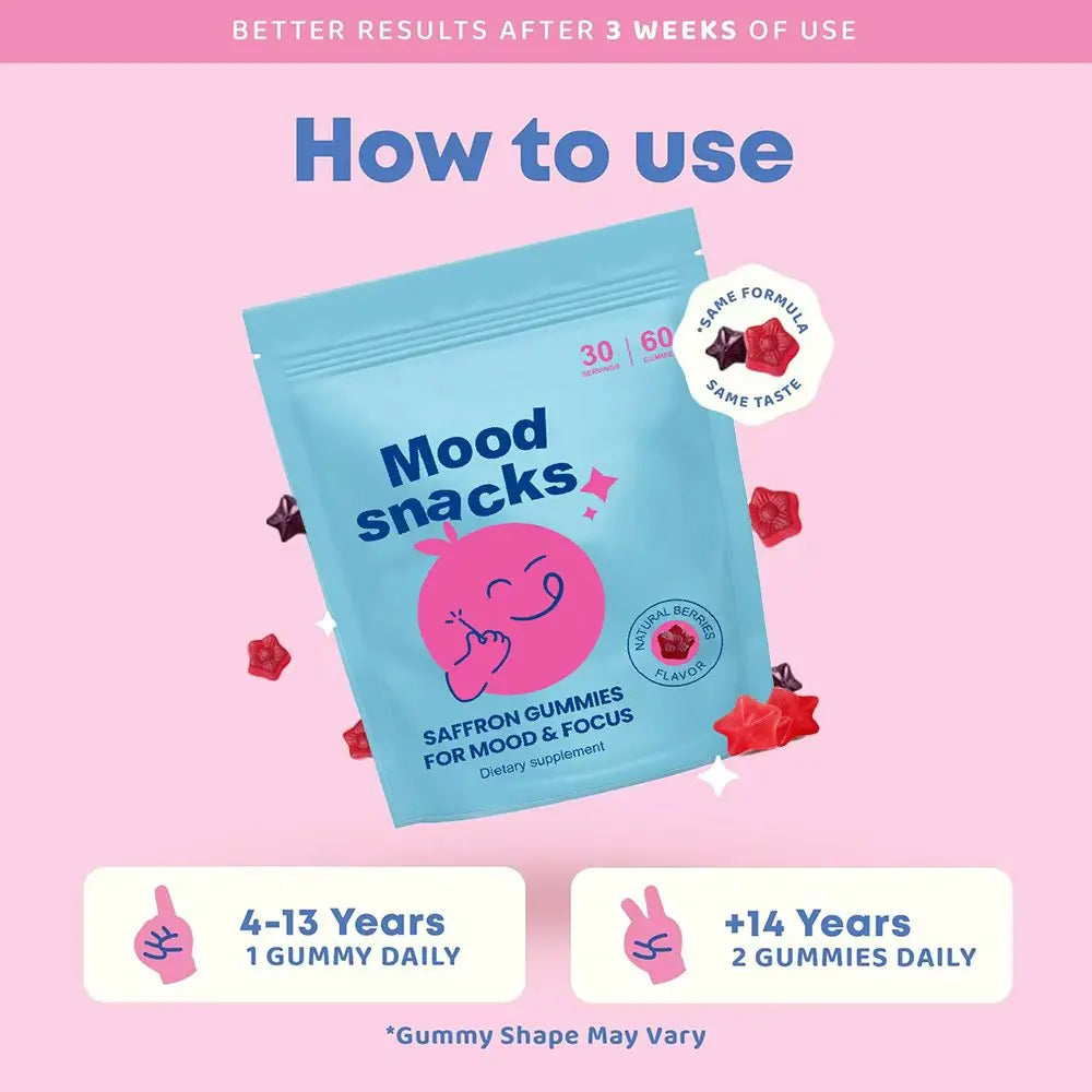 Focus & Calm Gummies for Kids & Teens | Mood Support Chewables