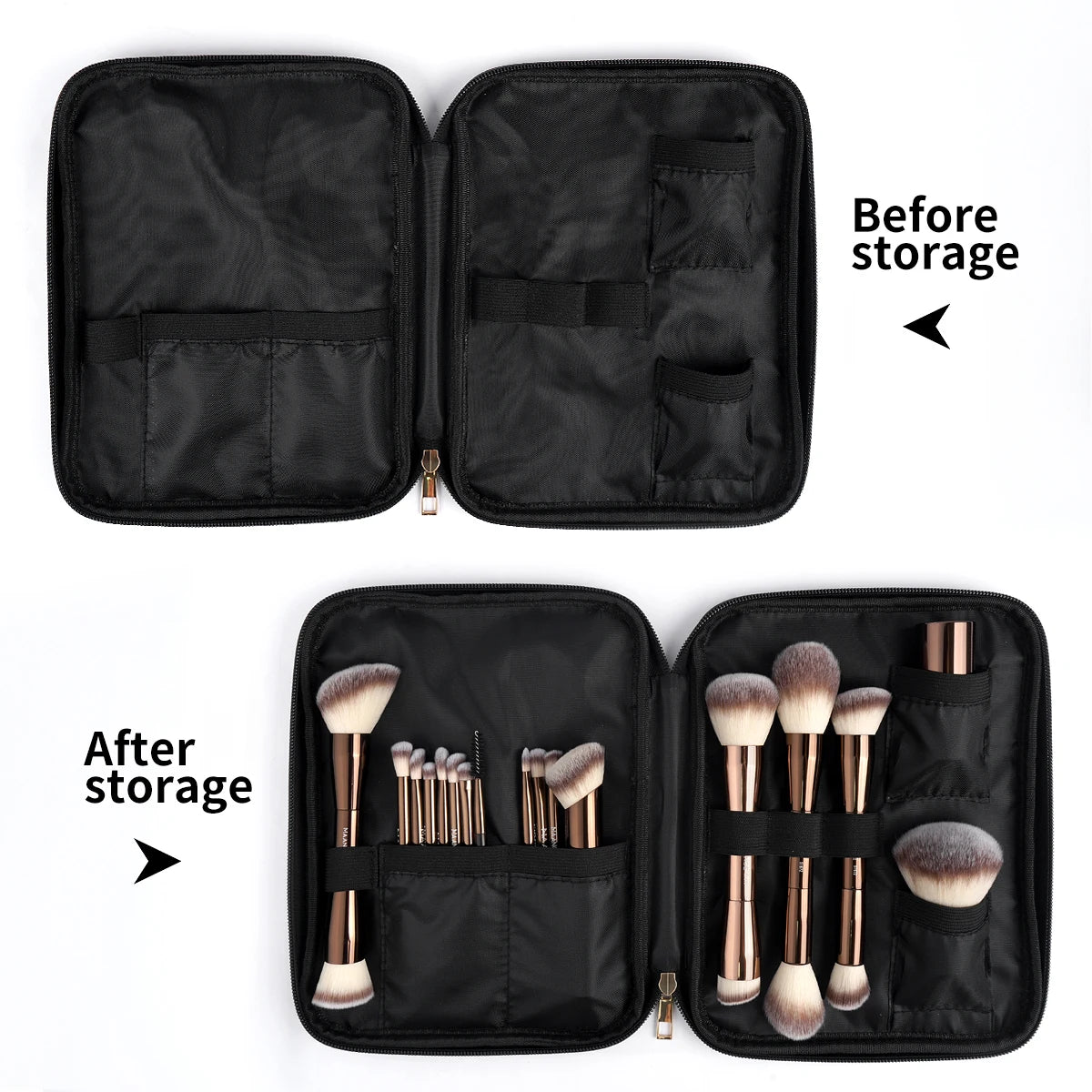 20pcs Professional Makeup Brush Set with Storage Bag | Essential Beauty Tools